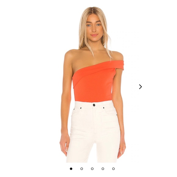 Lovers + Friends Tops - COMING SOON!! Lovers and Friends Lowell Bodysuit in Coral Size S